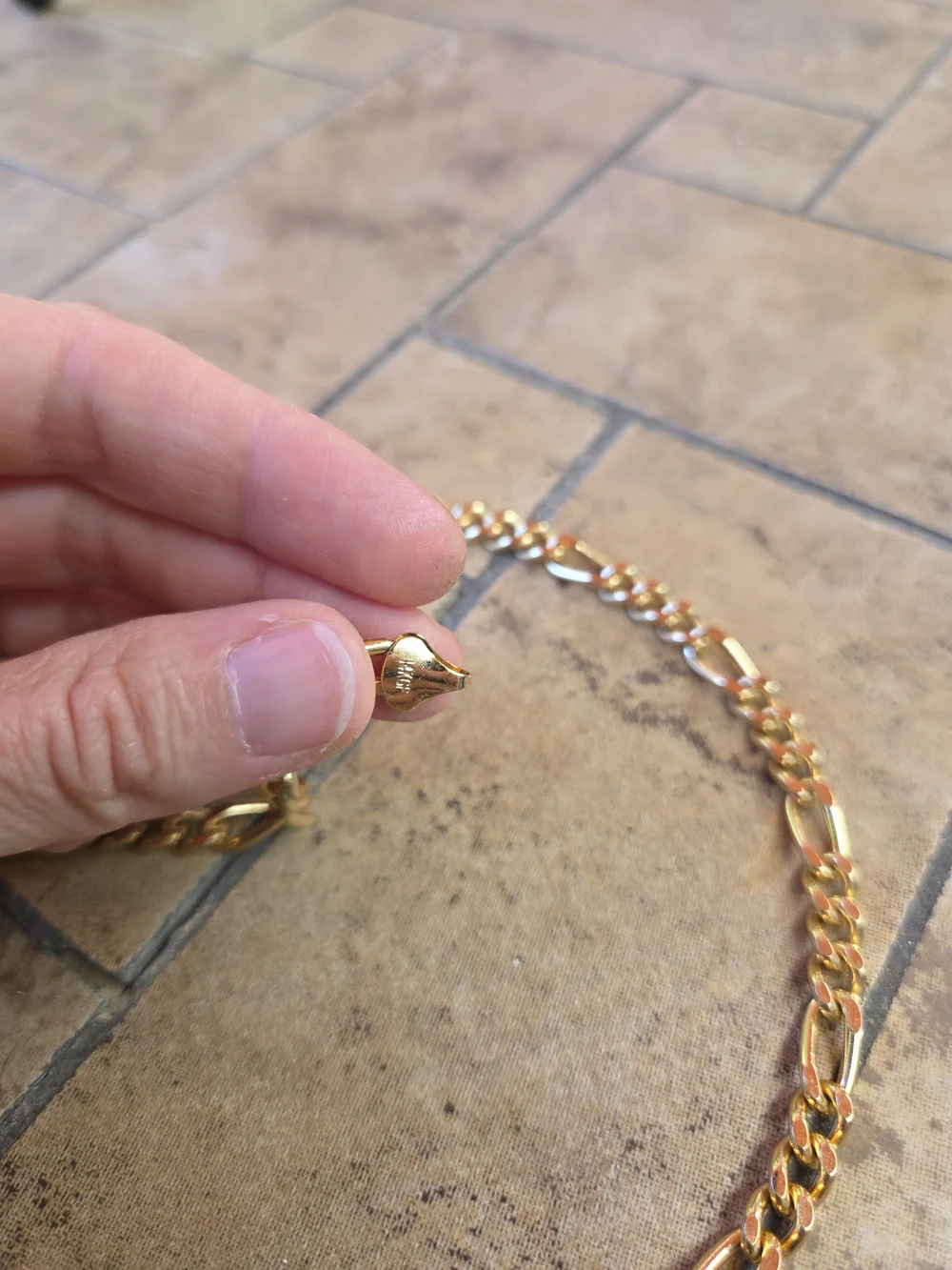 14K Gold-Plated Men's Curb Chain Necklace